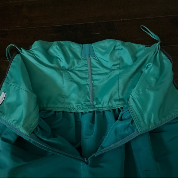 Pre own RED VALENTINO big bow teal strapless dress - Picture 5 of 7